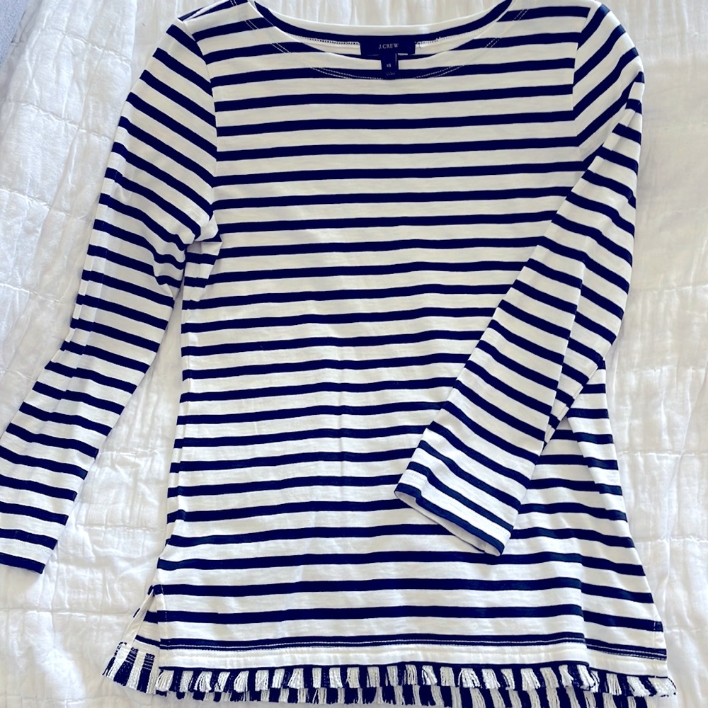 J.CREW Boatneck 3/4 Sleeve Shirt - Size XS